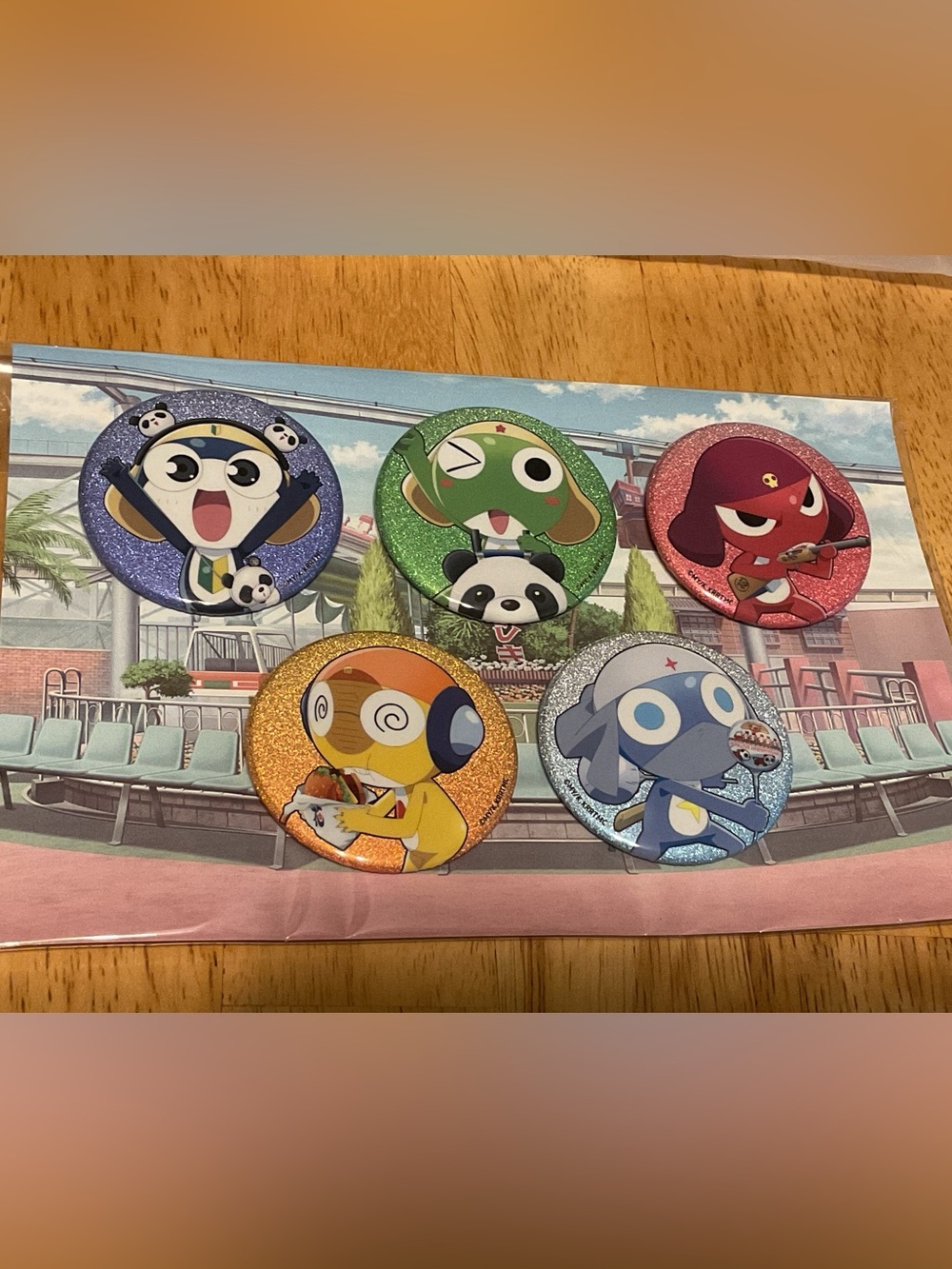 Keroro Gunsou Sgt. Frog 5 Badge Pin Set from Hanayashiki